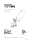 CULTIVATOR / EDGER Operator`s Manual