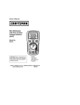 Mini Multimeter with Non-Contact Voltage Detector (NCV)