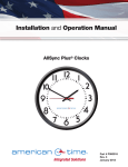 AllSync Plus Clock Installation & Operation Guide
