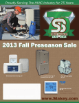 2013 Fall Preseason Sale
