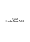 Conrad Powerline Adapter PL200D