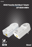 HD200 Powerline Wall Mount F Adapter CXP-HD200