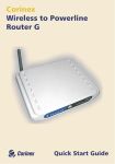 Corinex Wireless to Powerline Router G