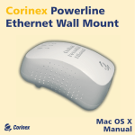 Corinex Powerline Ethernet Wall Mount