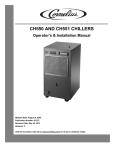 CH550 & CH551 Chillers Operator`s & Installation