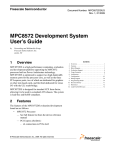 MPC8572 Development System User`s Guide