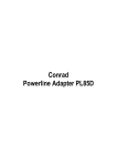 Powerline Adapter PL85D - produktinfo.conrad.de