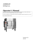 Operator`s Manual - Whaley Food Service