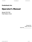 Operator`s Manual - Whaley Food Service
