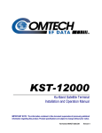 KST-12000 Ku-Band Satellite Terminal