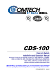 CDS-100 Manual - Comtech EF Data