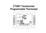 CT2001 Touchscreen Programmable Thermostat