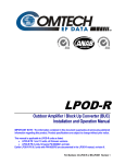 LPOD-R manual - Comtech EF Data