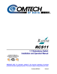 RCS11 Manual - Comtech EF Data