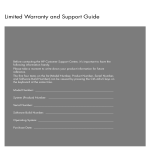 Limited Warranty and Support Guide