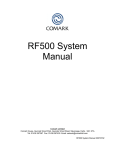 Comark Wireless Monitoring - RF500 Gateway Manual