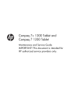 Compaq 7+ 1300 Tablet and Compaq 7 1200 Tablet