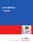 ComfortPro AquaHeat Product Selection Guide