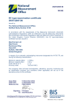 EC type-examination certificate UK/0126/0136
