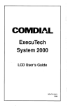 Comdial ExecuTech 2000 LCD User Guide