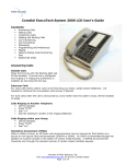 Comdial ExecuTech System 2000 LCD User`s Guide