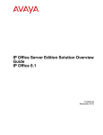 IP Office Server Edition Solution Overview Guide IP