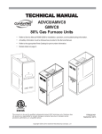 Goodman GMVC8 Technical Manual