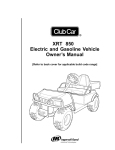XRT 850 Electric and Gasoline Vehicle Owner`s Manual