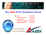 The AZZA 810T Mainboard Series
