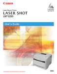 Canon LBP-5200 User Guide Manual