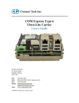 COM Express Type 6 Lite Carrier Manual
