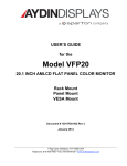 Model VFP20 - Aydin Displays
