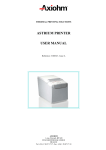 ASTRIUM PRINTER USER MANUAL