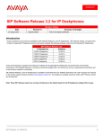 SIP Software Release 3.0 for IP Deskphones