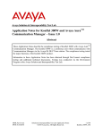 Application Notes for Konftel 300W and Avaya AuraTM