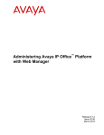 Administering Avaya IP Office Platform with Web