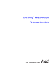 Avid Unity MediaNetwork File Manager Setup Guide