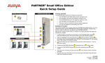 PARTNER Small Office Edition Quick Setup Guide