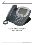 Avaya 2420 Digital Telephone End User Guide