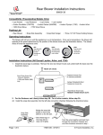 Rear Blower Installation Instructions