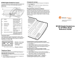 M7208 Digital Deskphone for IP Office Quick Reference Guide