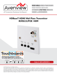 HDBaseT HDMI Wall Plate Transmitter IR/RS232