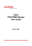 Cajun P550/880 Manager - Pdfstream.manualsonline.com