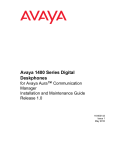 Avaya 1400 Series Digital Deskphones for Avaya