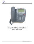Avaya 2410 Digital Telephone End User Guide