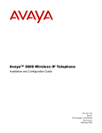 Avaya 3606 Wireless IP Telephone Installation and
