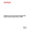 Telephones and Consoles Fundamentals Avaya Communication