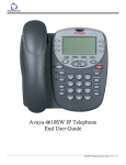 Avaya 4610SW IP Telephone End User Guide