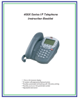46XX Series IP Telephone Instruction Booklet