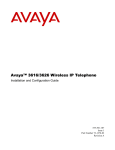 Avaya 3616/3626 Wireless IP Telephone